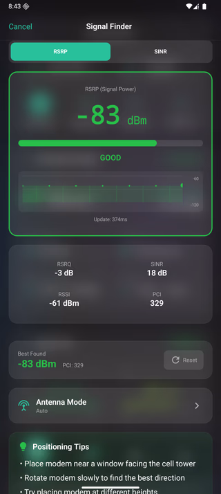 Signal Finder (Dark)