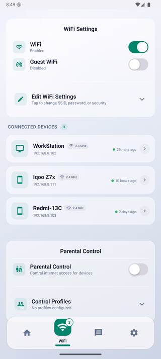 WiFi Management (Light)